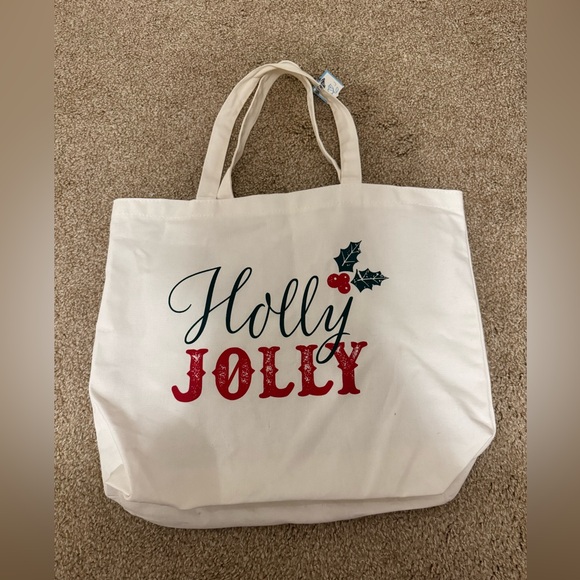DRAPER JAMES Holly Jolly Holiday Tote Bag - Picture 1 of 3
